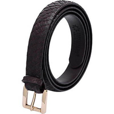 Thắt Lưng Nữ Da Trăn Huy Hoàng HT5302 - Nâu