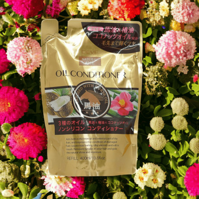 Dầu Xả Phục Hồi Tóc Hư Tổn Chiết Xuất Tinh Dầu Ngựa Deve Natural Oil Conditioner (Chai 480 mL)