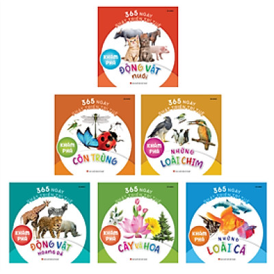 Sách - 365 Ngày Phát Triển Trí Tuệ: Khám Phá ( Bộ 6 Cuốn ). Tặng bút/ sổ tay