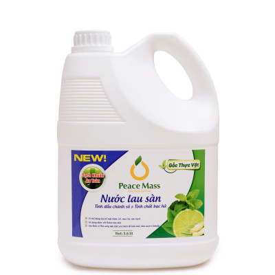 Combo Sản Phẩm Gốc Thực Vật NGB5 Peace Mass - Nước Giặt Xả 2 in 1 3.6l+ Nước Rửa Chén 3.6l + Nước Lau Sàn TD Chanh Sả - Bạc Hà 3.6l(Thuộc nhóm Sản phẩm Lành tính Sinh học)
