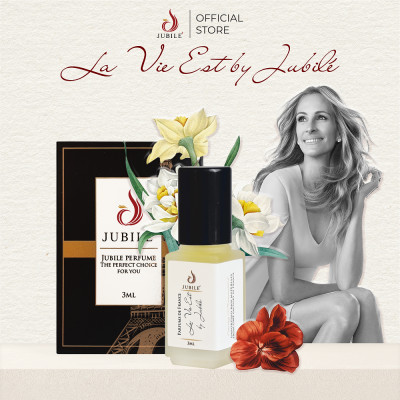 LA VIE EST BY JUBILÉ - Tinh dầu nước hoa Pháp Nữ Minisize Dạng lăn 3ml Thơm Lâu, Sang Trọng, Quyến Rũ