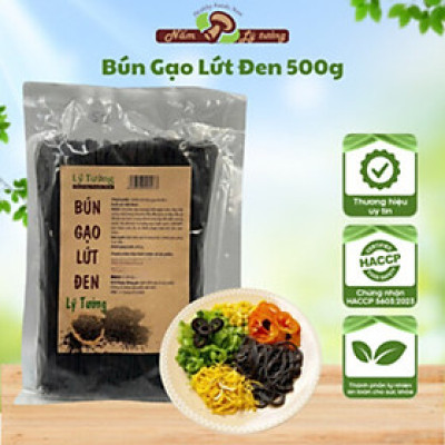 Bún Gạo Lứt Đen Ăn Kiêng Lý Tưởng 500g Loại 1 Sợi To Dai, Bún Gạo Lứt Khô Eat Clean Cho Người Giảm Cân