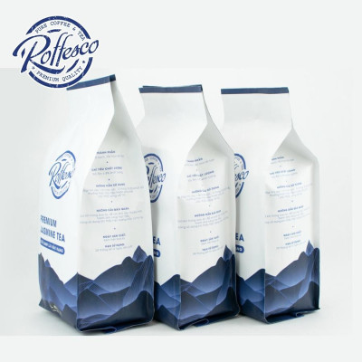 Combo 3 Trà Xanh Lài ROFFESCO PREMIUM JASMINE TEA Hương Vỏ Cam Nhẹ Nhàng Túi 400G