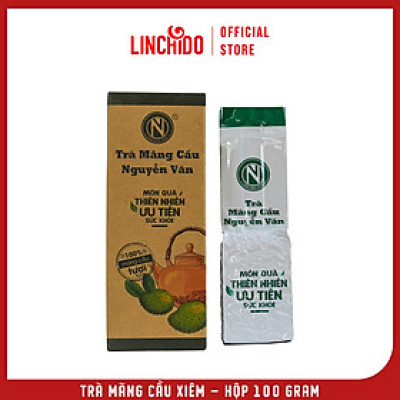 Trà Mãng Cầu Nguyễn Văn - 100% mãng cầu xiêm tươi sấy khô - Hộp 100 GRAM