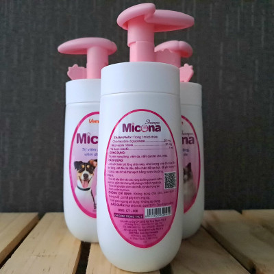 Sữa tắm phòng trị nấm, viêm da cho chó mèo Micona shampoo