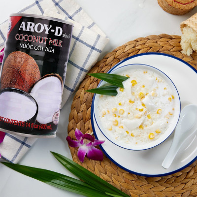 Nước Cốt Dừa Aroy-D 400ml - Nhập Khẩu Thái Lan | Aroy-D Coconut Milk 400ml