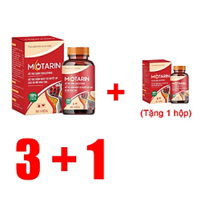Combo 3 Tặng 1 Hộp Mỡ Máu Motarin Giúp Ổn Định Mỡ Máu Cao Hiệu Quả