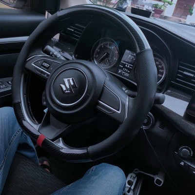 Bọc vô lăng BẰNG DA D cut, Bọc tay lái D cut, ốp vô lăng dùng cho xe Peugeot 2008, 5008, XL7, Ertiga