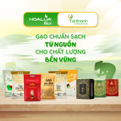 Gạo Gia Đình - Túi 5kg - Dẻo Vừa, Tơi Cơm, Thơm Nhẹ