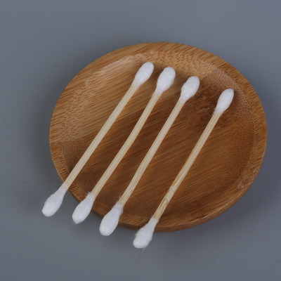 SET 3 Túi 100 Tăm Bông Ngoáy Tai, Lấy Ráy Tai Thân Gỗ, Bông Kháng Khuẩn Thân Thiện Với Môi Trường, Tiện Dụng Trong Gia Đình. TakyHome 7033set3