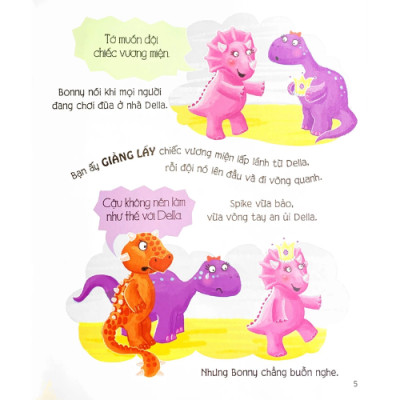 5 Phút Đọc Truyện Cùng Con Yêu - Câu Chuyện Về Những Chú Khủng Long - Những Câu Chuyện Đầy Lí Thú Cùng Các Bài Học Quý Giá