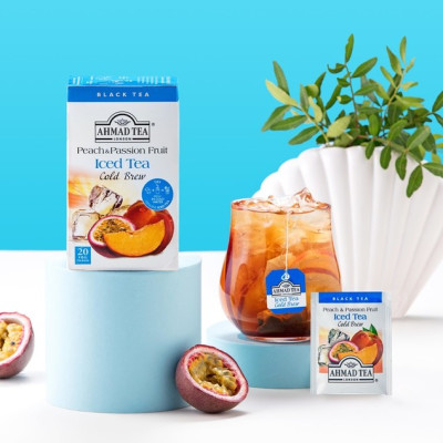 TRÀ PHA LẠNH AHMAD ANH QUỐC - ĐÀO (40g) - Peach & Passion Fruit Cold Brew - Đặc biệt phù hợp trong những ngày hè nóng nực