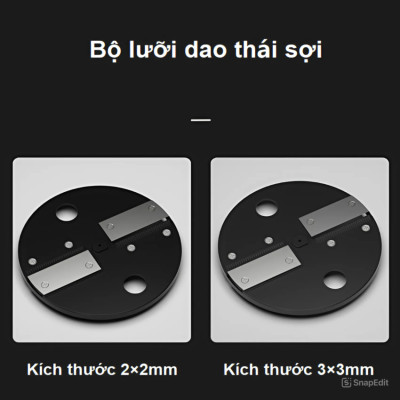 Máy thái rau củ quả đa năng, thái lát, thái sợi, thái hạt lựu thương hiệu Septree GJ817 - Hàng chính hãng
