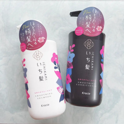 Dầu Gội Dưỡng Tóc Suôn Mượt Ichikami Smoothing Shampoo 480mL