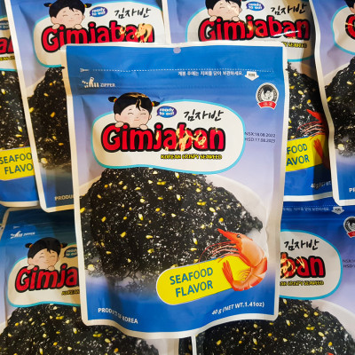 3 Gói tảo trộn Gimjaban vị hải sản Godbawee (40g/gói)