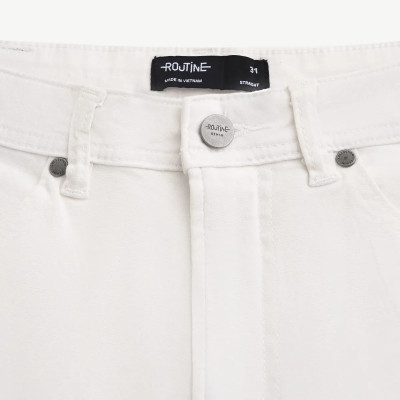 Quần short jeans nam vải mềm (2 màu) Form Straight - ROUTINE 10F24DPS010 | ROUTINE CÀ MAU