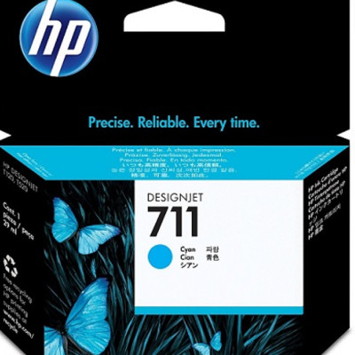 Mực In Phun HP DesignJet 711 Cyan Ink Cartridge (CZ130A) 29ml - Hàng Chính Hãng