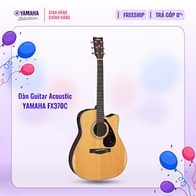 Đàn Guitar Acoustic YAMAHA FX370C - Mặt đàn gỗ vân sam, mặt sườn và lưng đàn từ gỗ nato, hệ thống âm thanh Pickup, hàng chính hãng