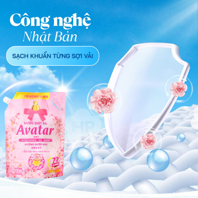 Nước Giặt Xả 5 Trong 1 Lưu Hương 72h 2 Mùi Hương Avatar (Túi 3kg)