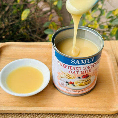 Sữa đặc thuần chay có đường từ Yến mạch SAMUI 320g Sweetened condensed Oat milk