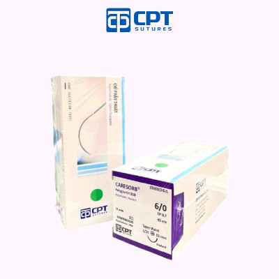 Chỉ phẫu thuật tự tiêu CPT Caresorb Polyglactin 910 số 6/0 (Undyed) - GTU07A13L45
