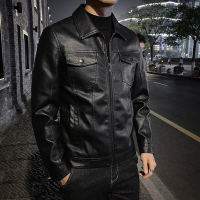 Áo khoác da nam lót lông cao cấp bao chất thời trang-A1065