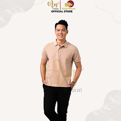 Áo Polo Nam Màu Be Cao Cấp Với Chất Vải 100% Cotton - Gold Rhino