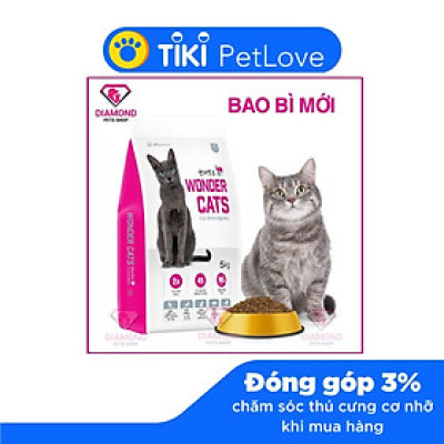 Wonder Cats - Thức ăn hạt CHO MÈO MỌI LỨA TUỔI loại 1kg/5kg