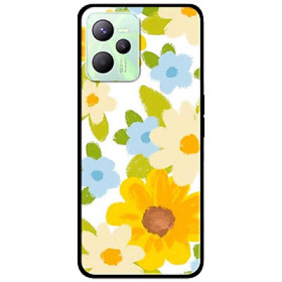 Ốp lưng dành cho Realme C35 - Realme Narzo 50A Prime mẫu Hoa Vàng Xanh