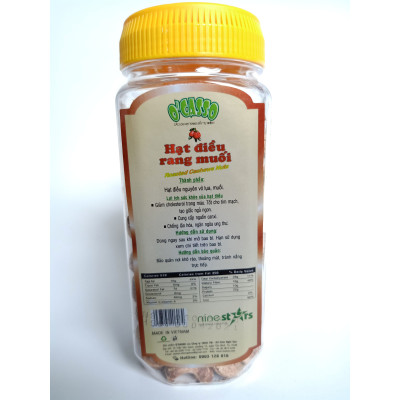 Hạt Điều Rang Muối Vỏ Lụa Loại A O