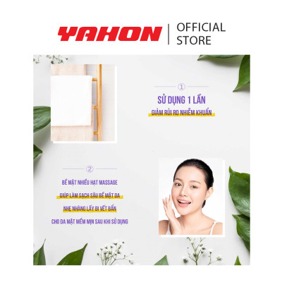 Combo Bao Khăn Khô Lau Mặt Cao Cấp POP-PUF 100% Cotton, 40 Miếng/Bao