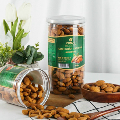 Hạnh Nhân Mỹ tách vỏ ( hũ 500gr )