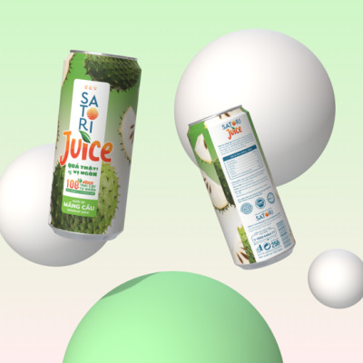Combo 2 Pack 3 vị nước trái cây Satori Juice 250ml (6 Lon/Pack)