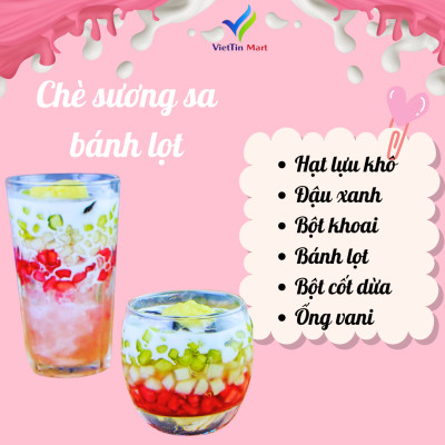 Set Nguyên Liệu Chè Sương Sa Bánh Lọt Loại 1 Thượng Hạng VietTin Mart