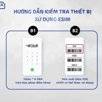 eSIM du lịch Hàn Quốc – 3/5/7 Ngày, 1GB/2GB/3GB/ngày + Dữ liệu không giới hạn