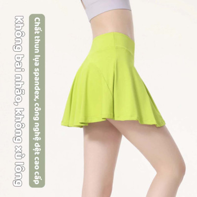 Chân váy dáng ngắn gợi cảm, nhanh khô cho nữ chơi thể thao