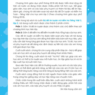 Bộ Đề Ôn Luyện Và Kiểm Tra Tiếng Việt 3 - MEGA