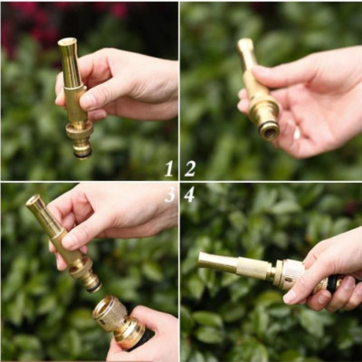  Bộ dây vòi xịt nước rửa xe, tưới cây . tăng áp 3 lần, loại 7m,10m 206587 cút sập,nối đen+ tặng đai