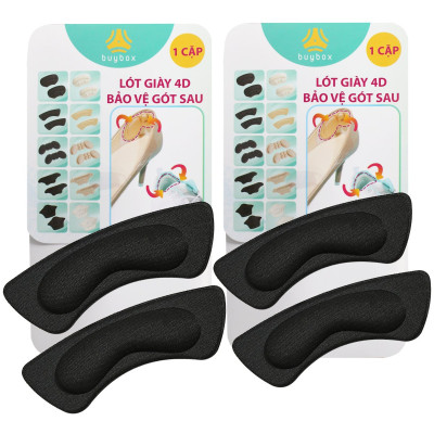 Bộ 2 cặp lót giày 4D bảo vệ gót chân và chống tuột gót giày (loại vuông) - buybox - BBPK53