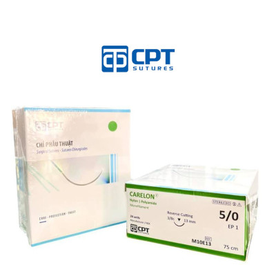Chỉ phẫu thuật không tiêu CPT Carelon Nylon số 5/0 - M10E13 / M10E16