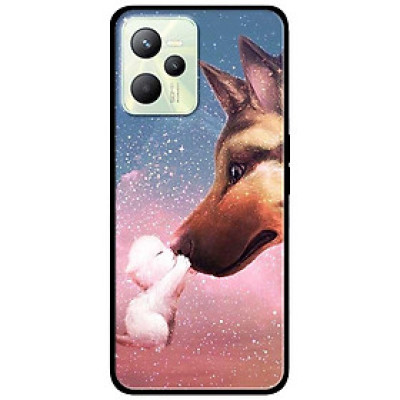 Ốp lưng dành cho Realme C35 - Realme Narzo 50A Prime mẫu Cún Con Trắng