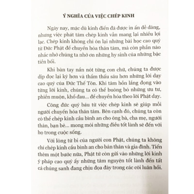 Tập Chép Kinh - Dùng Để Chép Tay Các Loại Kinh Phật