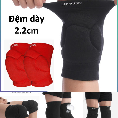 Đai miếng đệm bảo vệ đầu gối AOLIKES A-0213 đàn hồi Rubber cushion anti-collision knee pad