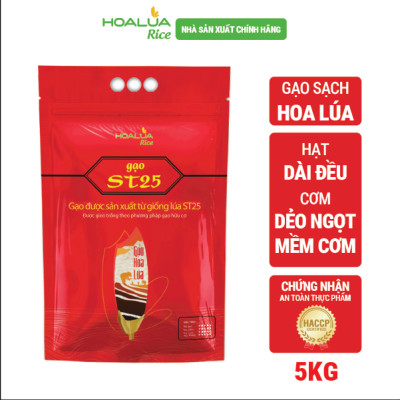 [Mua 2 Tặng 2] - Mua 2 túi ST25 Hoa Lúa túi 5kg - Tặng 2 túi Tấm ST25 túi 2kg (Tổng 14kg)