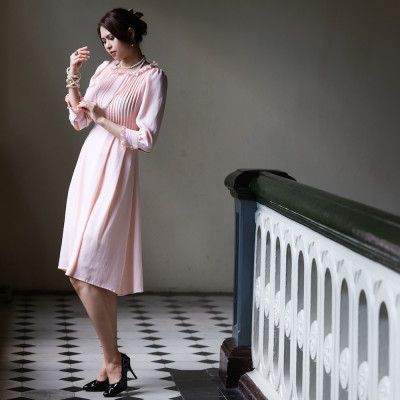 Đầm Xoè Cao Cấp Thời trang thiết kế Hity DRE115 (Hồng Anh Đào)