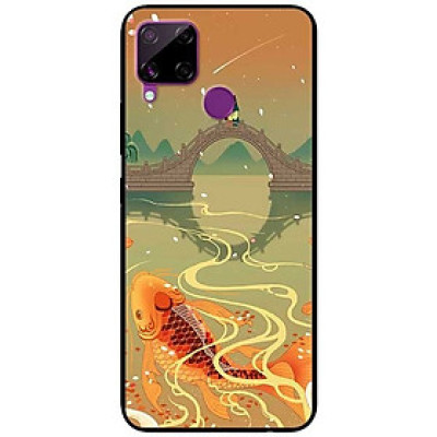 Ốp lưng dành cho Realme C15 mẫu Chép Bên Cầu