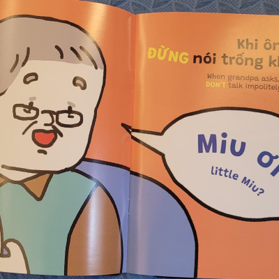 Sách Ehon Miu Bé Nhỏ Phần 3 Song Ngữ - Đừng Nói Trống Không Nhé Song Ngữ