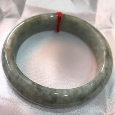 VÒNG CẨM THẠCH NAM BẢN HẸ ĐẬU 62MM MỚI ĐÁ THIÊN NHIÊN MÀU XÁM BÔNG NAM 72KG ĐẾN 88KG ĐEO