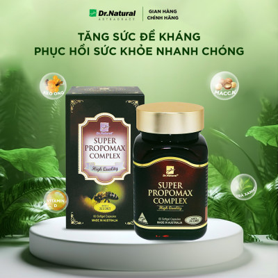 Viên Uống Keo Ong Bồi Bổ Sức Khỏe Dr Natural Super Propomax 60 Viên | Tăng Sức Đề Kháng, Phục Hồi Sức Khỏe Nhanh Chóng  - Hàng Chính Hãng