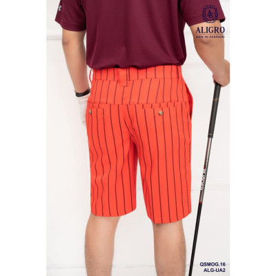 Quần short mogway màu cam đỏ kẻ to QSMOG.16